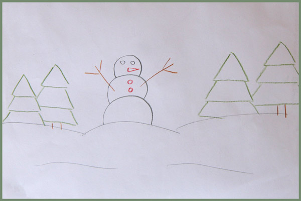 dessiner-bonhomme-neige