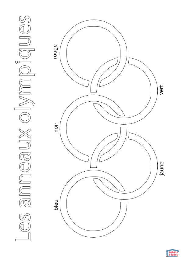 Treble Irregularities Stationary De l'art autour des anneaux olympiques (+ des coloriages) - Cabane à idées