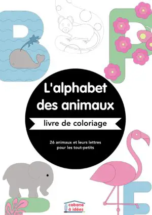 Lettres animaux à colorier