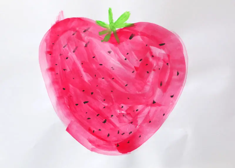 aquarelle de fraise